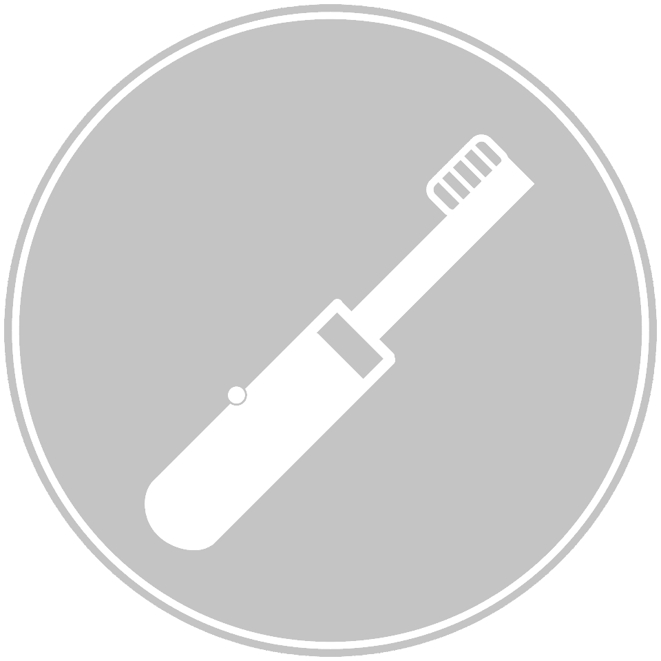 Toothbrush icon on Transparent background